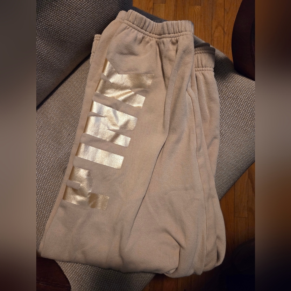 PINK brand Hoodie and Pant Golden Tan Coord Set size XXL - Picture 3 of 9